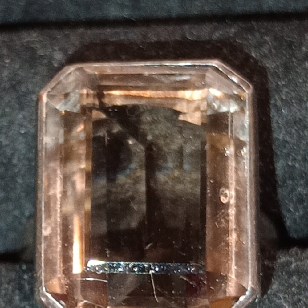 Vintage Silver Large Gemstone Ring - image 3